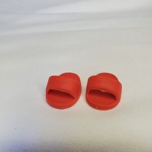 VTG 1982 Strawberry Shortcake Kenner Berry Wear Fashions RED SANDALS SHOES‎